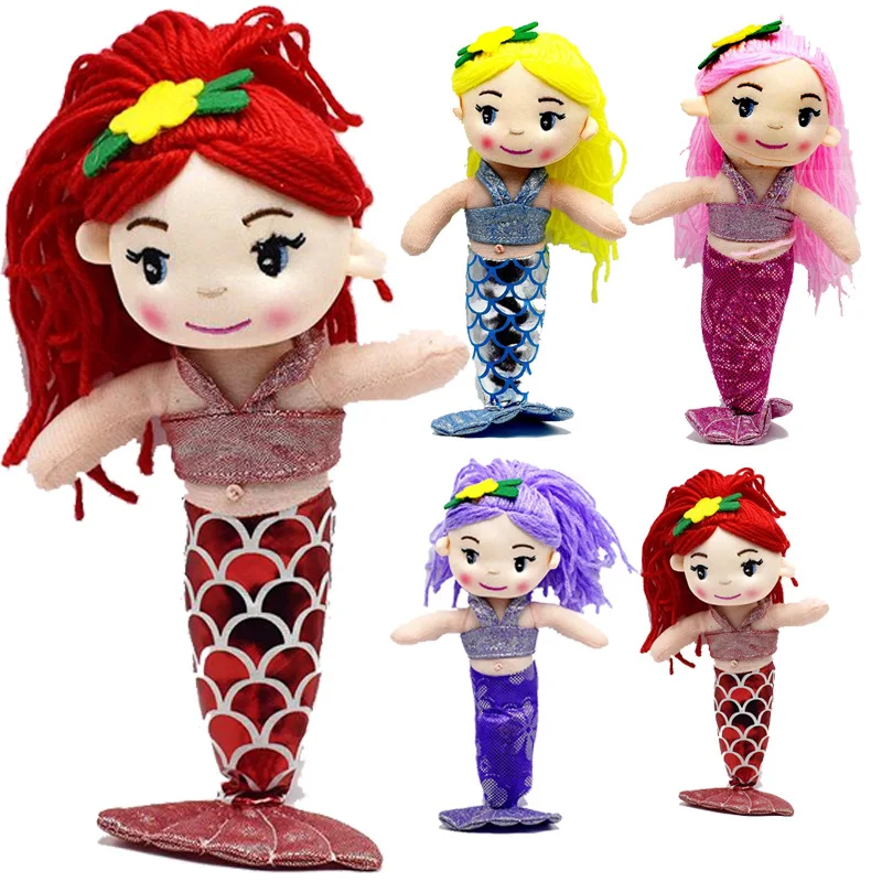 

30CM Cartoon Kawaii Mermaid Doll Soft Cute Cloth Girl Plush Toy Fairy Tale Sofa Decoration Plush Doll Toy