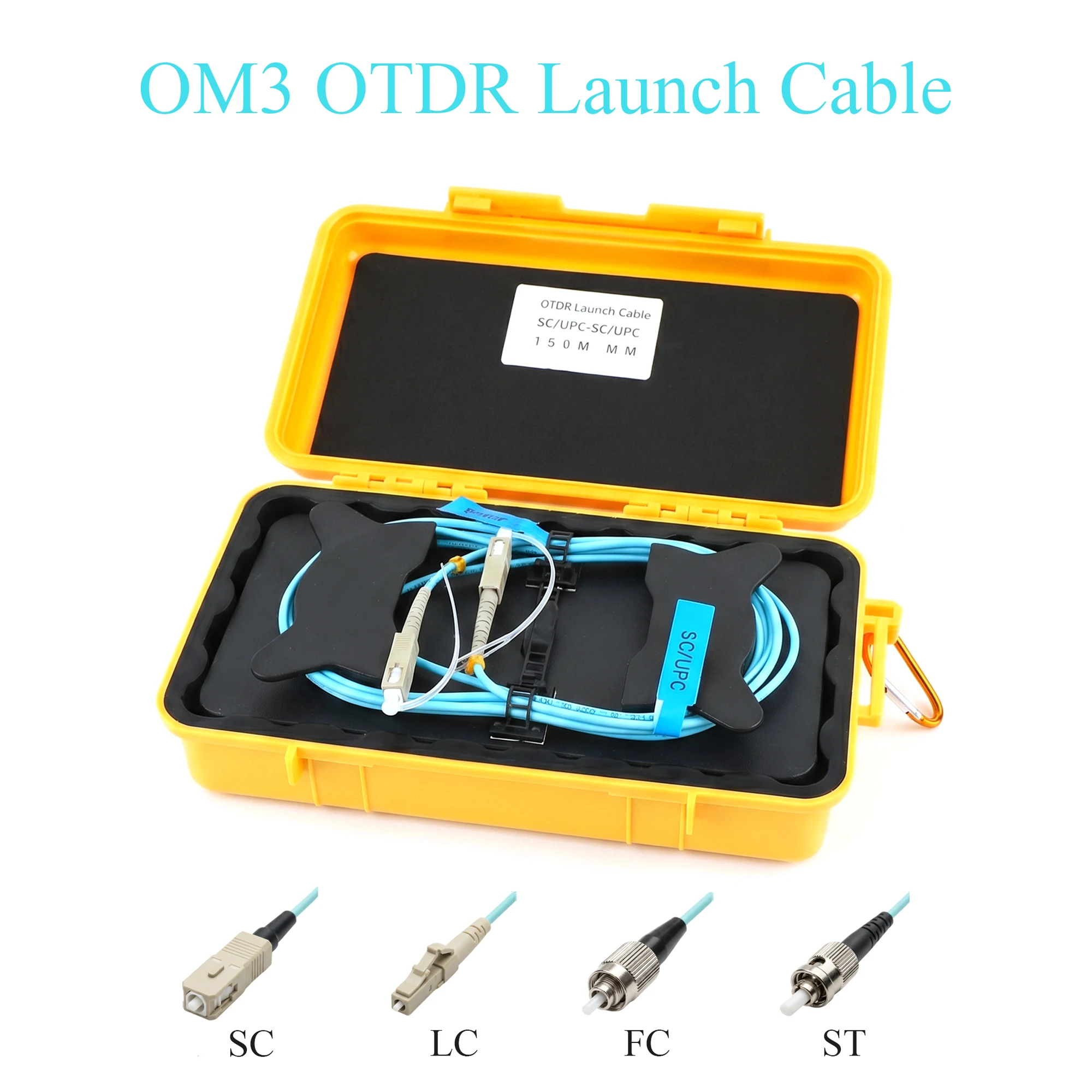 OTDR Launch Cable Test Tool OM3 Fiber Optic Cable Test Box OTDR Dead Zone Blind Zone Eliminator Multimode UPC 850nm