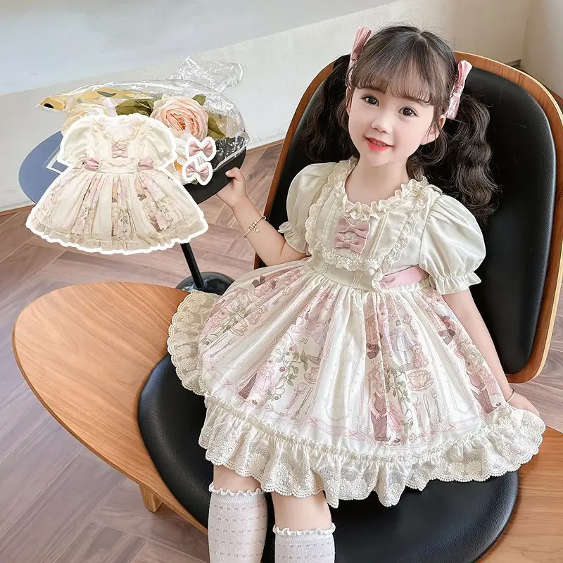 

Girls dress summer new baby birthday little girl foreign style Lolita princess performance
