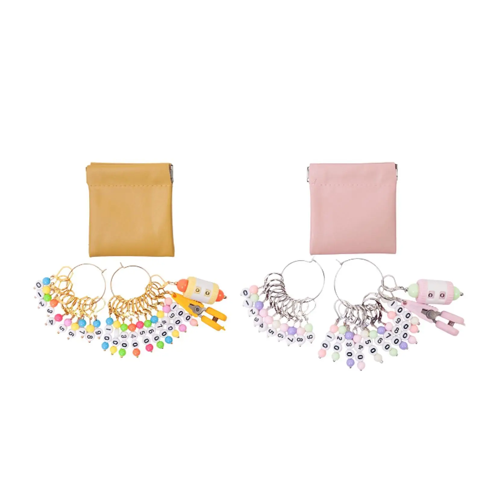 

Knitting Stitch Marker Needlework Removable Multipurpose with Counter Hand Sewing Tool for Sewing Weaving Crochet Supplies