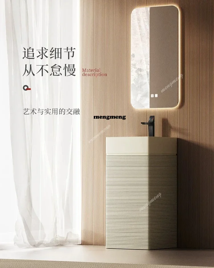 

A4567 New Chinese-style column basin, bathroom floor-to-ceiling wash basin, integrated wash basin in the outer courtyard of the