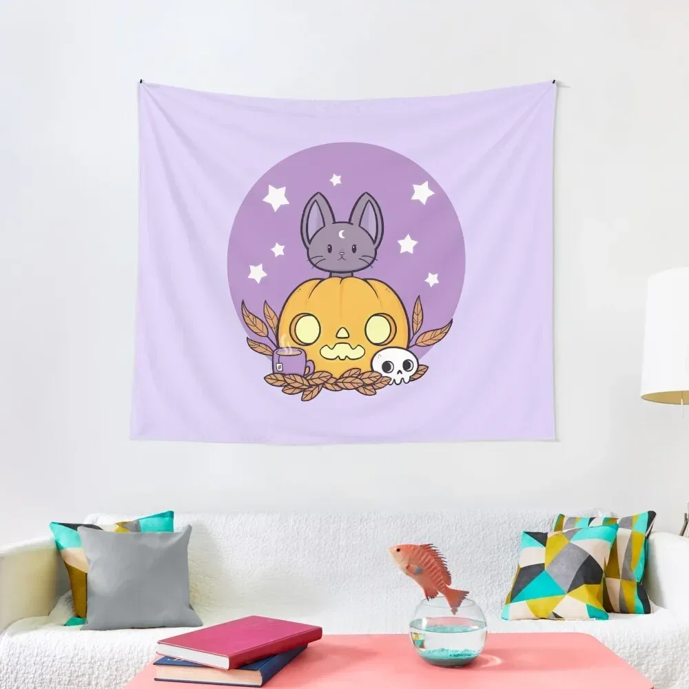 

Pumpkin Cats Son | Nikury Tapestry Mushroom Bathroom Decor Tapete For The Wall Room Aesthetic Tapestry