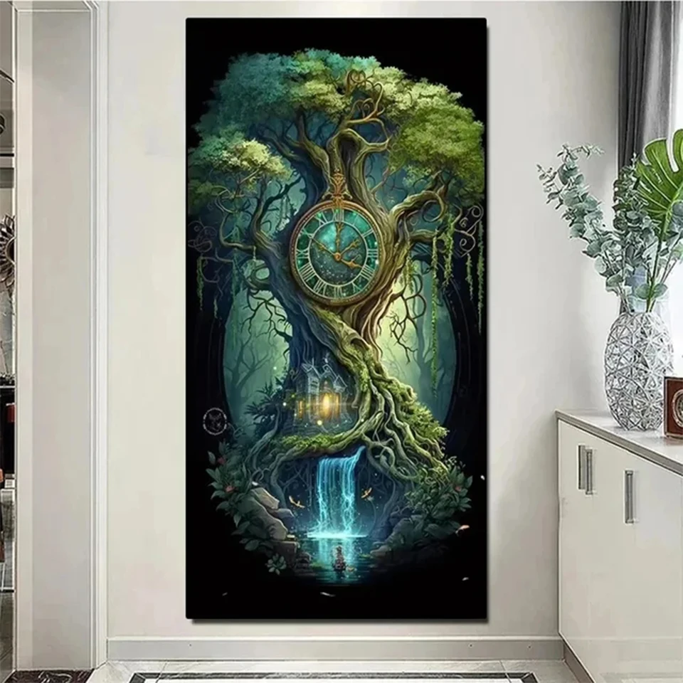 5D New Collection 2024 Mythology Tree Flower Of Life Diy Diamond Painting Cross Stitch Full Diamond Mosaic Embroidery Home Decor