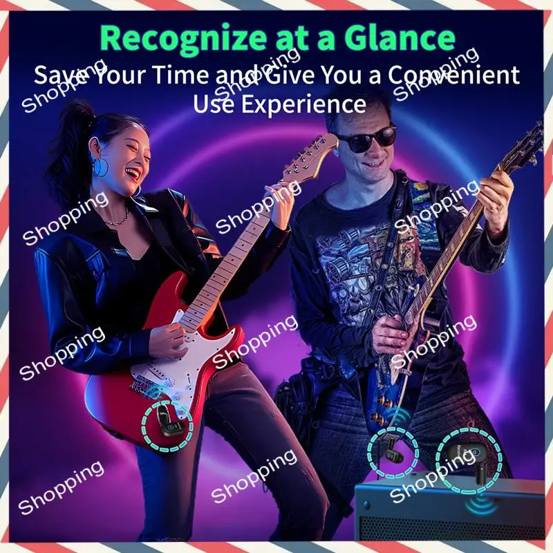 

A44M 2-To-1 A14 Electric Guitar Wireless Transmitter Wireless Transceiver Wireless Pickup Guitar Wireless