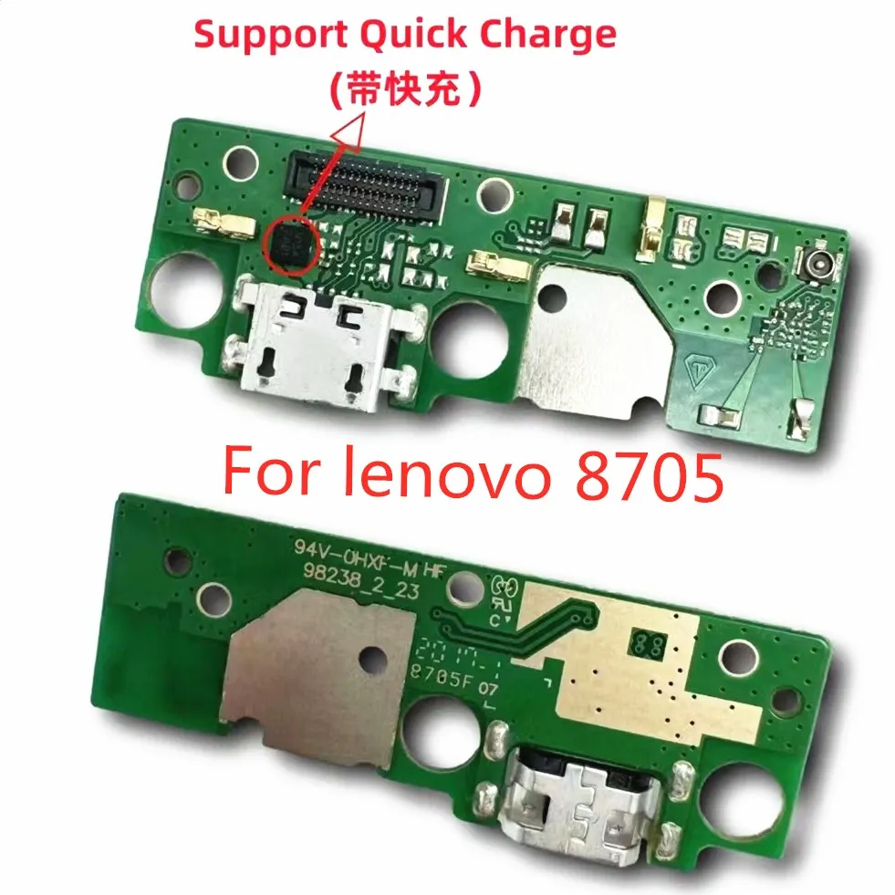 1pcs USB Charger Charging Dock Port Plug Connector Board Microphone Flex For Lenovo Tab M8 HD FHD 8705 TB-8705F repair parts