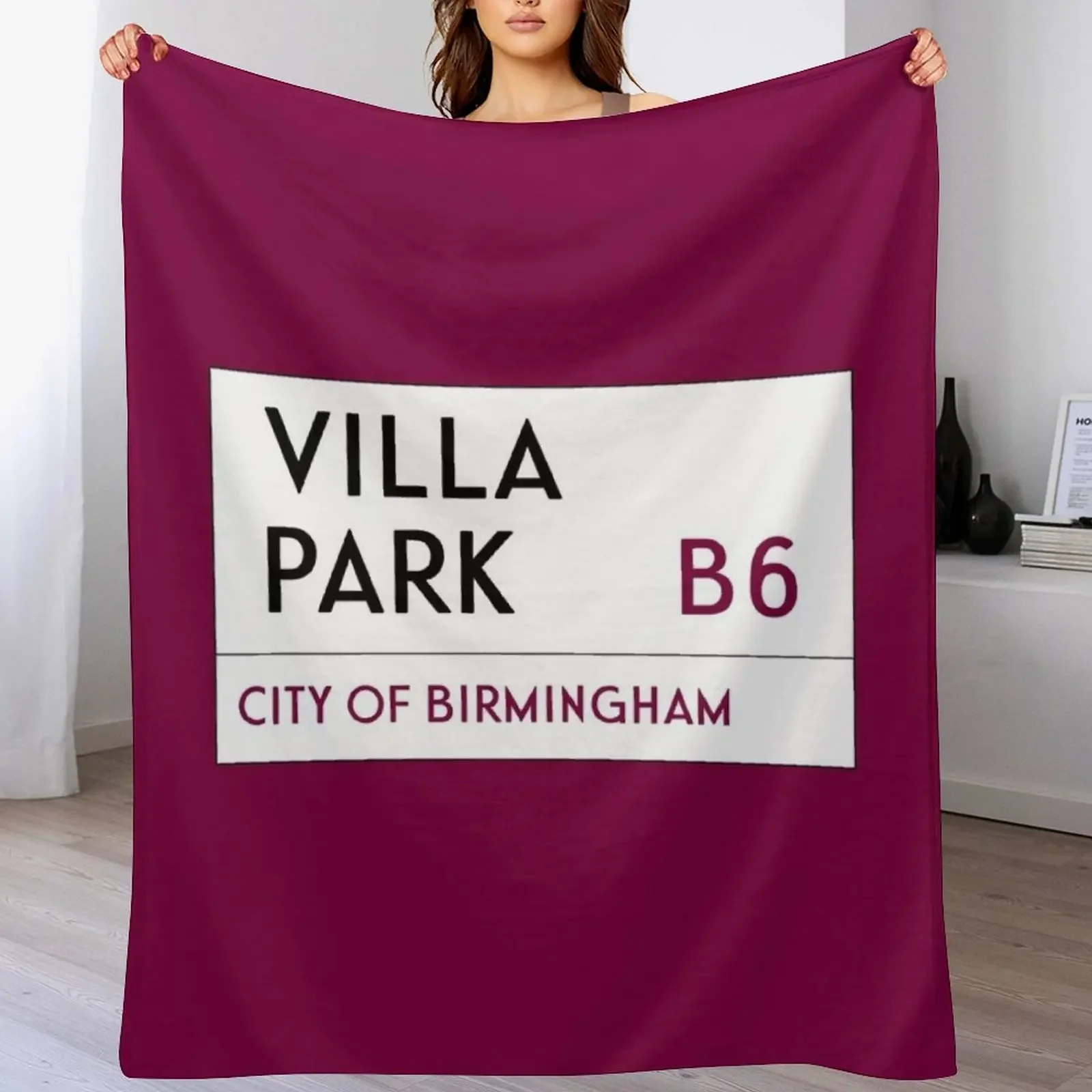 

Villa Park Throw Blanket Stylish Decor Blanket Gift for Friends Roommate