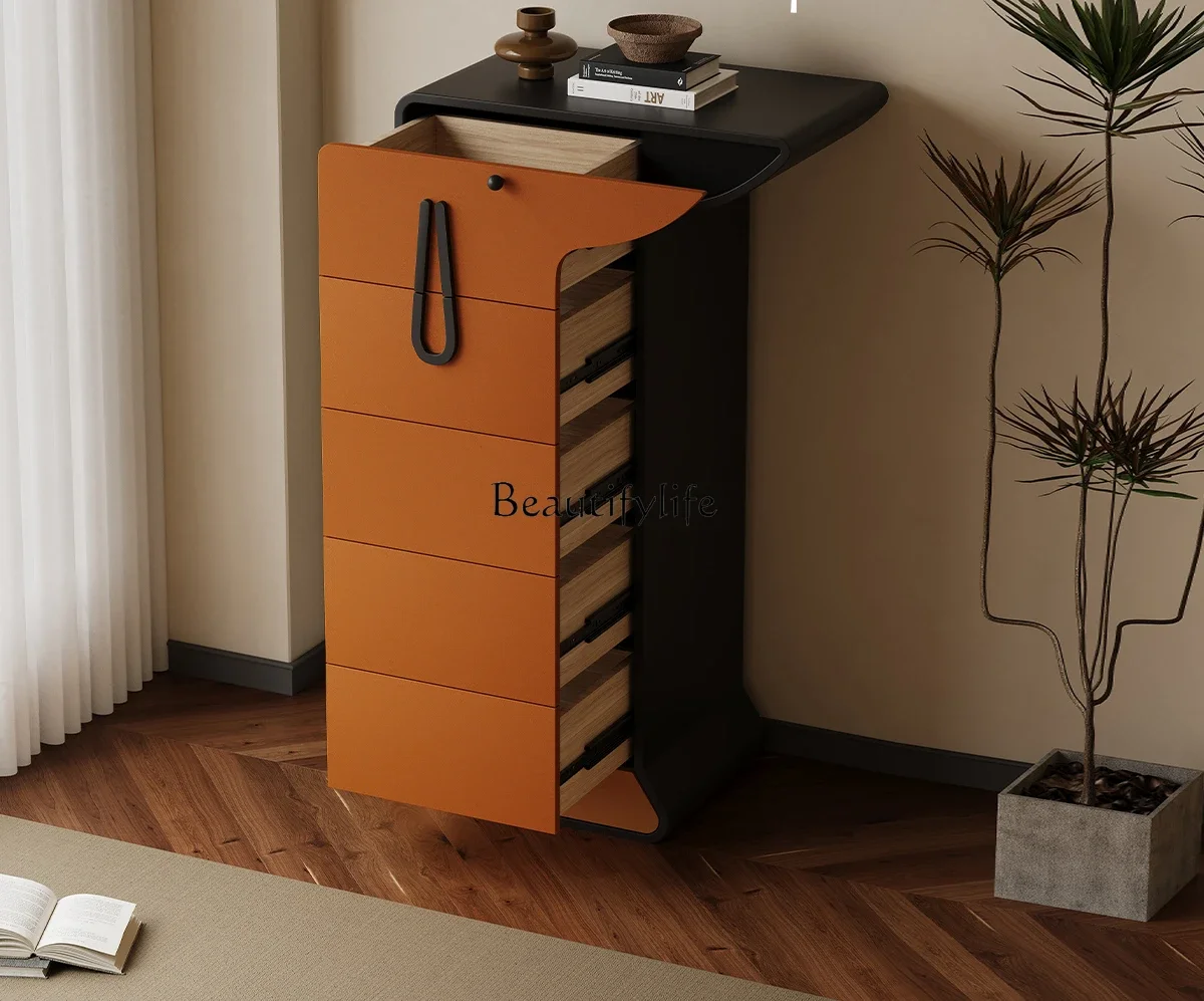 

ld 38Italian minimalist and creative five-bucket living room storage cabinet light luxury high-end door cabinet