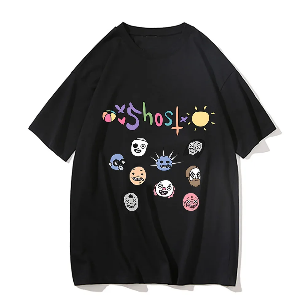 Ghost Band Hot Music T-shirt Women Men Hip Hop Cotton Short Sleeve Casual O-neck Tshirt Unisex Harajuku Clothes Tops Grunge Tees