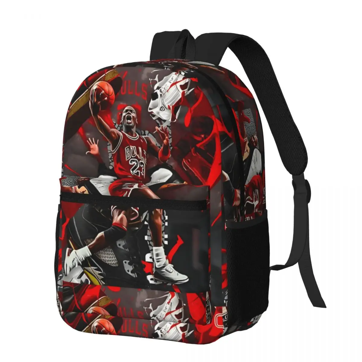 atinfor Jordan Basketball Art Printing Women Backpack Female Laptop Student Bookbag School Bag for Teenage Girl Lovely