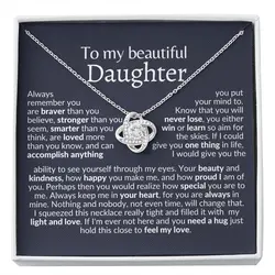 to my daughter necklace message card, to my daughter on her wedding day, to my daughter necklace from dad mom