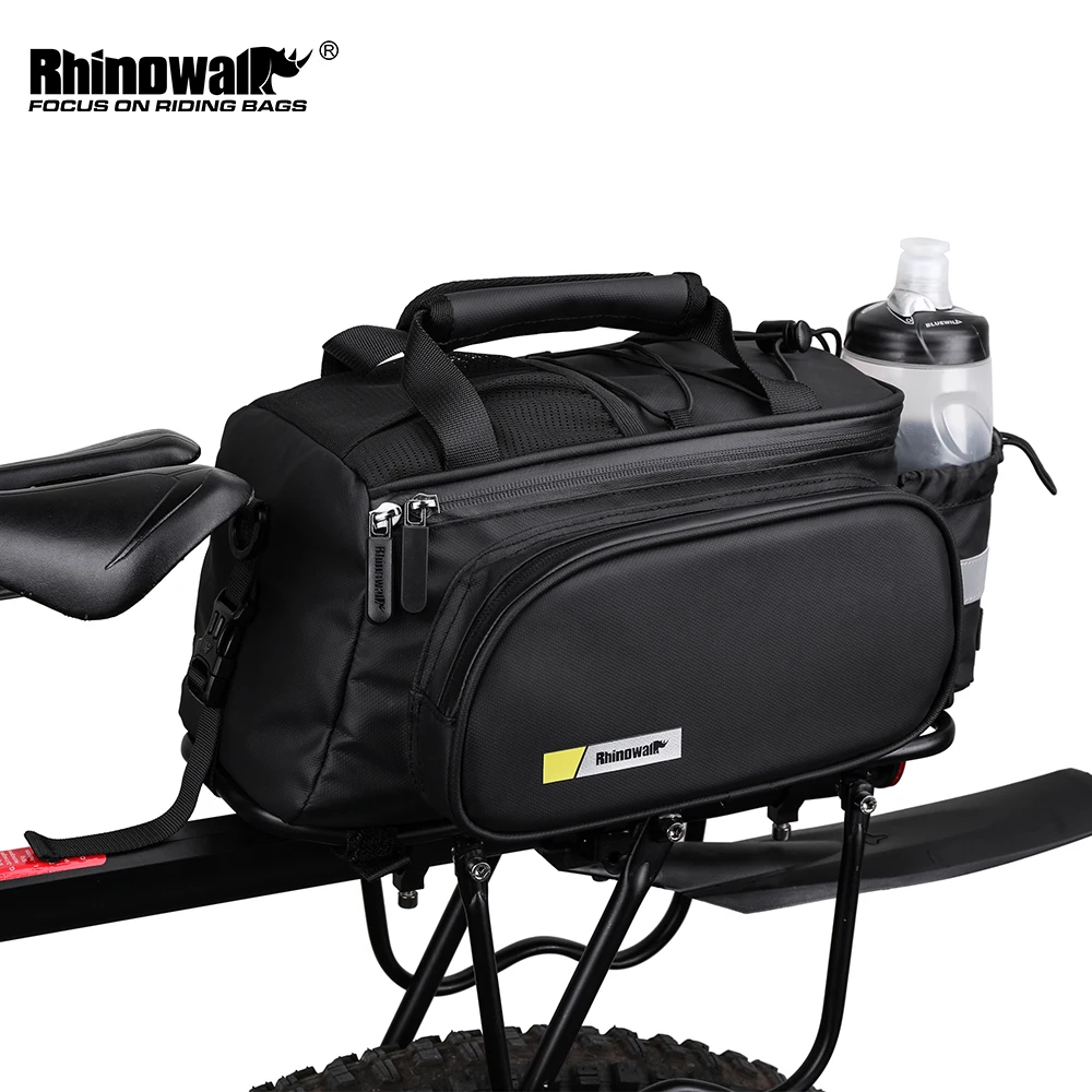 

Rhinowalk Bicycle Pannier Bag Multifunctional Bike Rack Bag Trunk Saddle Cycling Large Capacity Travel Bag MTB With Rain Cover