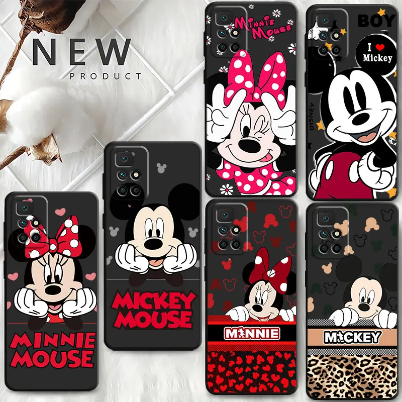 Mickey Minnie Mouse Phone Case for Xiaomi Redmi Note 9S 8T 11S 9 8 7 10 Lite 10S 11 Pro 11T 5G 4G Note11 Silicone Coque Soft