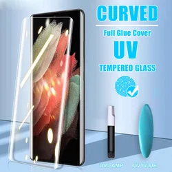 UV Liquid Full Glue Screen Protector For OPPO Find N 2 N2 X5 X6 Pro X3 X2 Reno 3 4 5 6 9 10 Phone Tempered Glass Protective Film