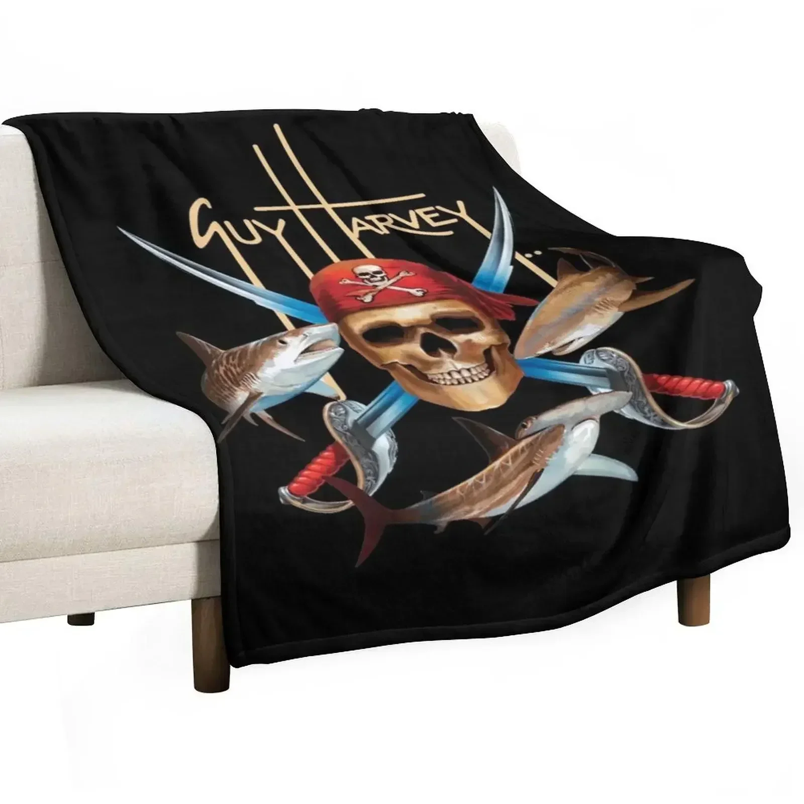 

New Pirate Throw Blanket Sofa Quilt Thin Camping Blankets