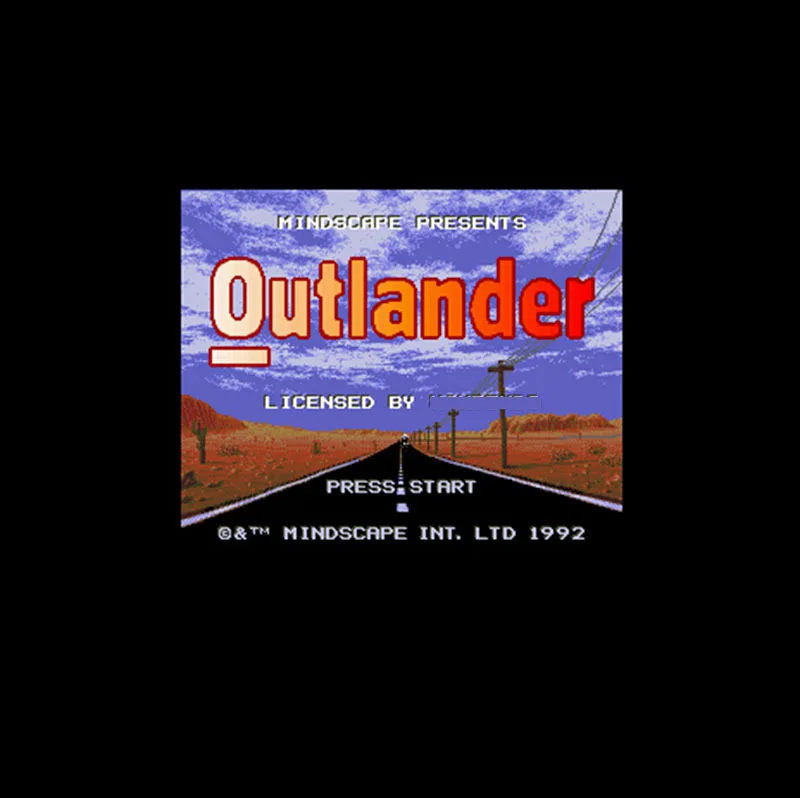 Outlander NTSC 16 Bit Big Gray Game Card For 46Pin USA Game Players