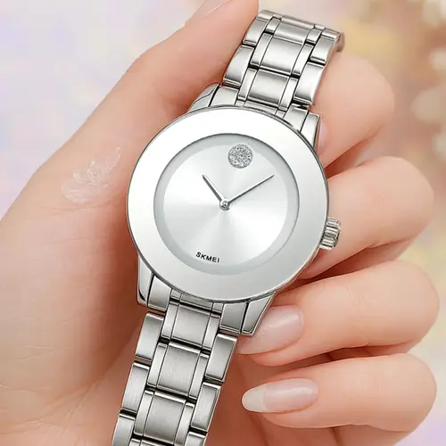 Imagen 2 del producto Reloj de cuarzo para mujer de marca de estilo europeo y americano, lujo ligero, reloj para mujer de alta calidad, reloj más vendido para estudiantes, estilo europeo, americano, japonés y coreano, adecuado para uso al aire libre, el mejor regalo para ella