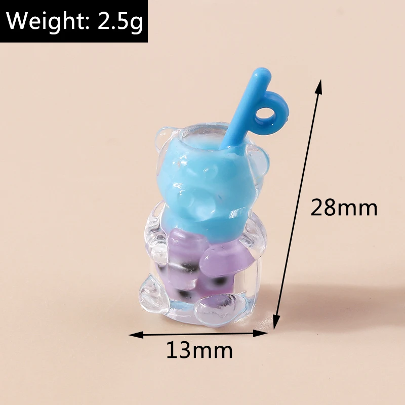Leslie 10 Stück Gemischte Stile Sommer-Glasfläschchen mit Perlen-Muschel-Anhängern für DIY Ohrringe, Schlüsselanhänger, Halsketten und Schmuckherstellung – Detail 36