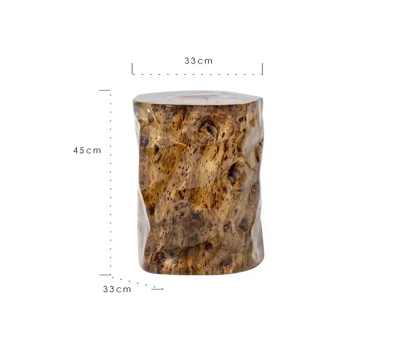 Golden silk red jujube edge, amber resin booth entrance shoe changing stool