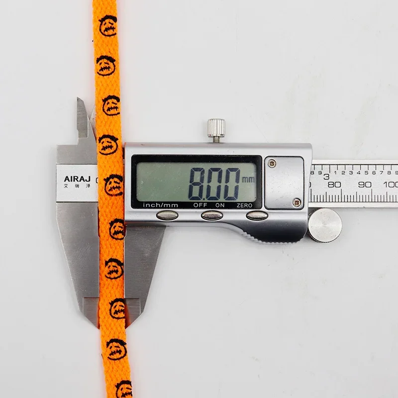 Weiou الأربطة 8 مللي متر أربطة الحذاء البوليستر المسطحة المطبوعة كشر حذاء الدانتيل طباعة الرجل العجوز الصغير المشي Shoestring الجري الرياضة بارب