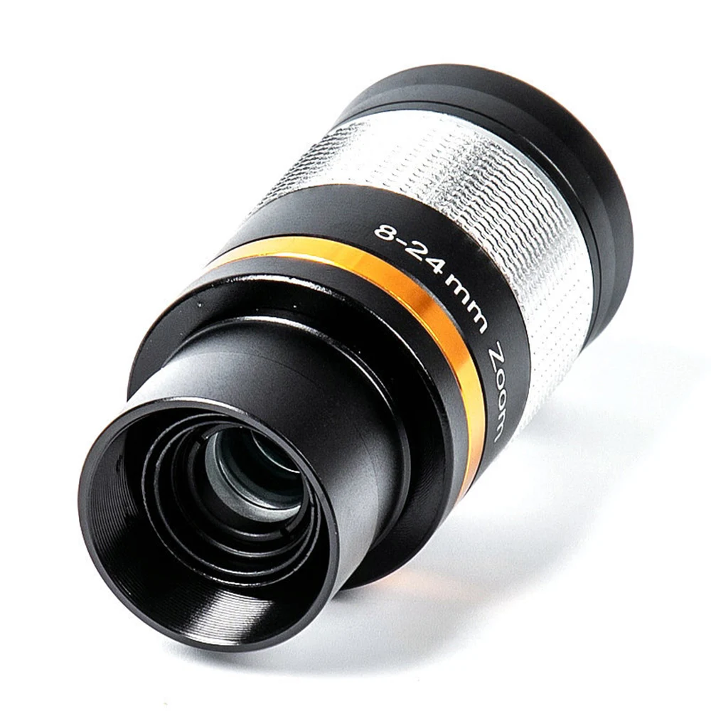 Astronomical Telescope Accessories, 1.25 Inch, 7-21mm, 8-24mm, Eyepiece, All Metal, Continuous Zoom