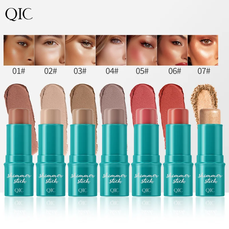 

QIC Shimmer Stick: Colors Highlighting, Blush, Contouring, and Eye Makeup