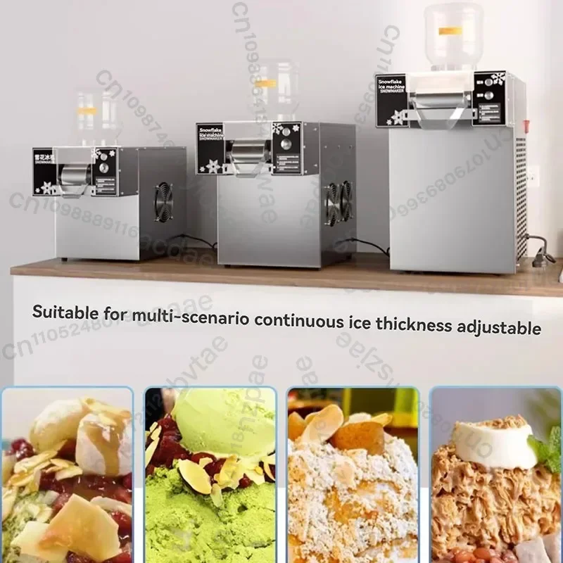 220V 110V Snowflake Ice Machine Commercial Korea Bingsu Snow Ice Maker Shaver Machine Snowflake Ice Crusher Machine