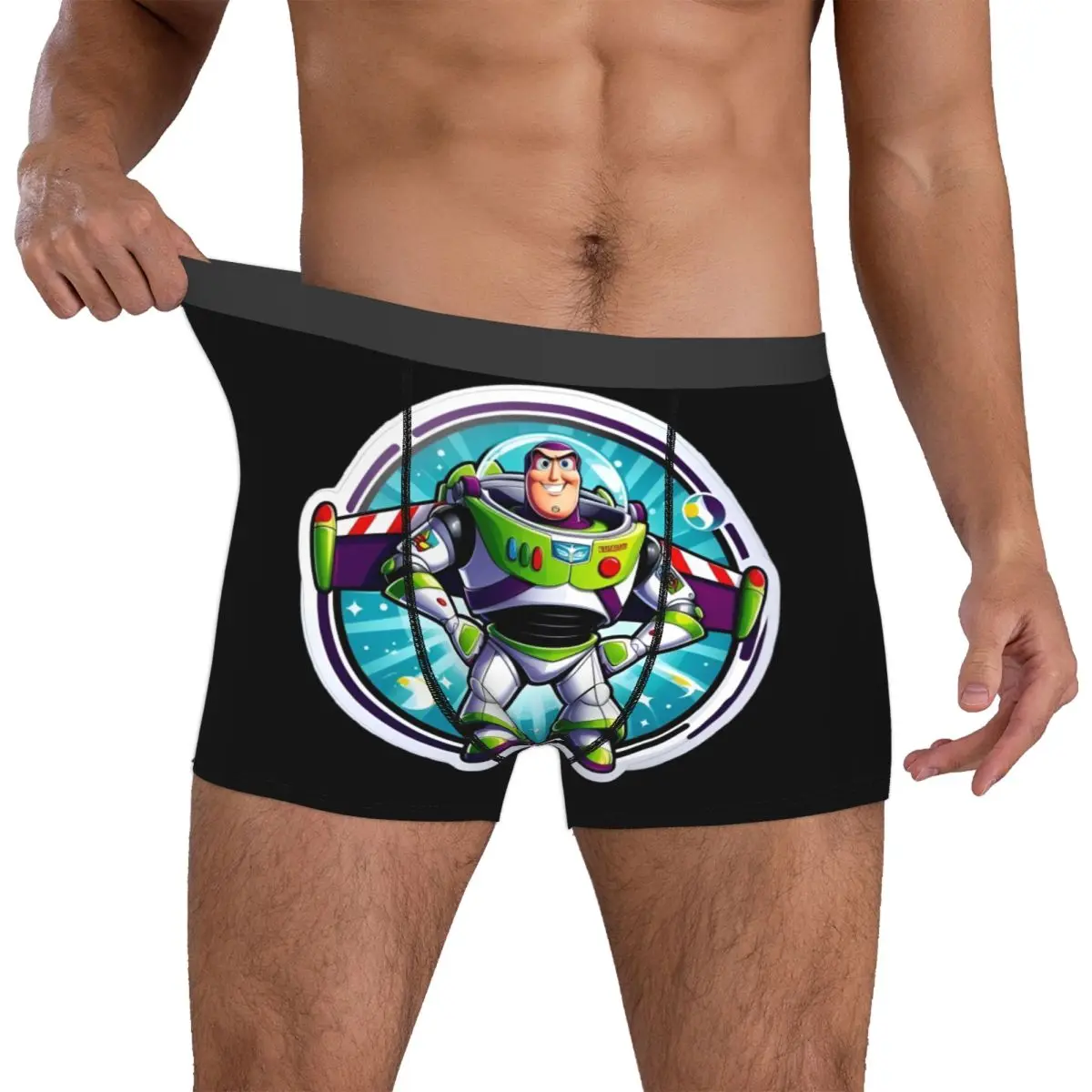 

Мужское нижнее белье Custom Toyes Anime Storyes, дышащие трусы-боксеры с изображением Базза Лайтера, мягкие трусы для мужчин
