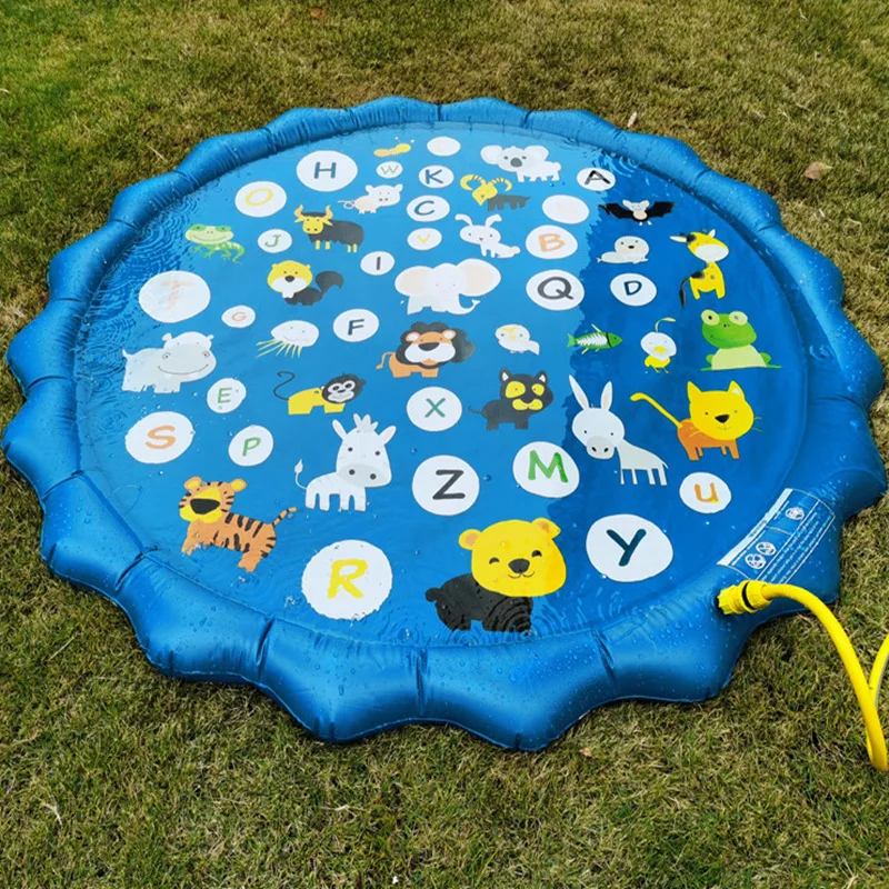 Circular Water Mats Children's Summer Letter Game Mattress Outdoor Garden Lawn Mat Baby Bath Toys Youngster Bathing Pool Float