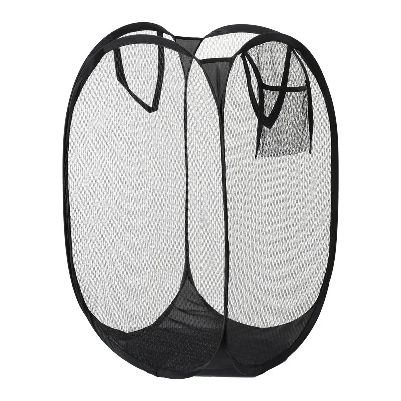 Large Dirty Clothes Storage Basket Dirty Clothes Basket Grid Breathable Laundry Basket Household Foldable