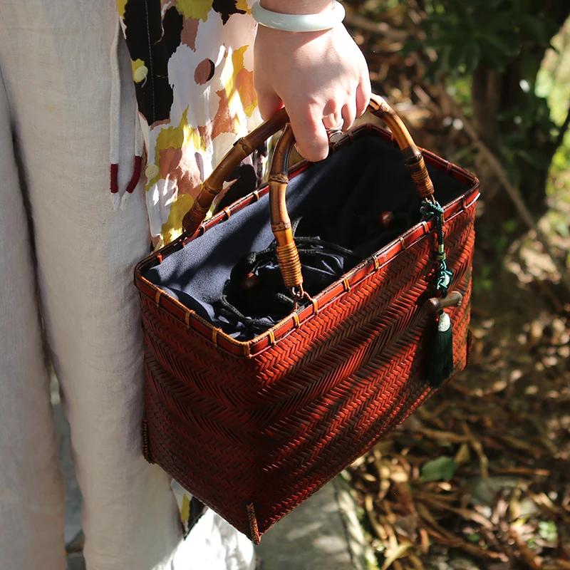 Tas Tangan Antik Tas Jerami Wa - Basket Bag Wicker ulasan dan harga