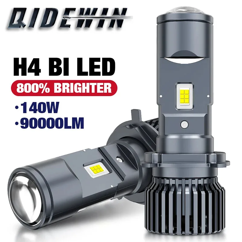 H4 LED Bi-LED Mini Projector Lenses Car Headlight Bulbs H4 Fog lights Hi/Lo Beam Left Right Hand Drive Motorcycle 140W 90000LM