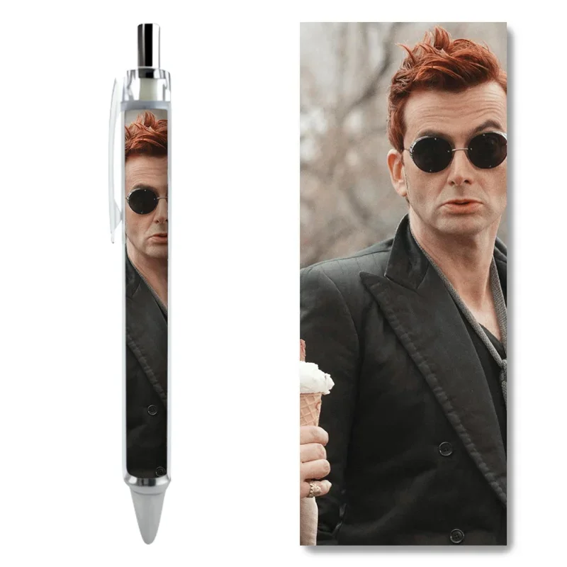 2/4PCS Good Omens Gabriel Crowley Character Cute Gel Pens Hot-selling Movie and TV Character Decoration Student Holiday Gifts