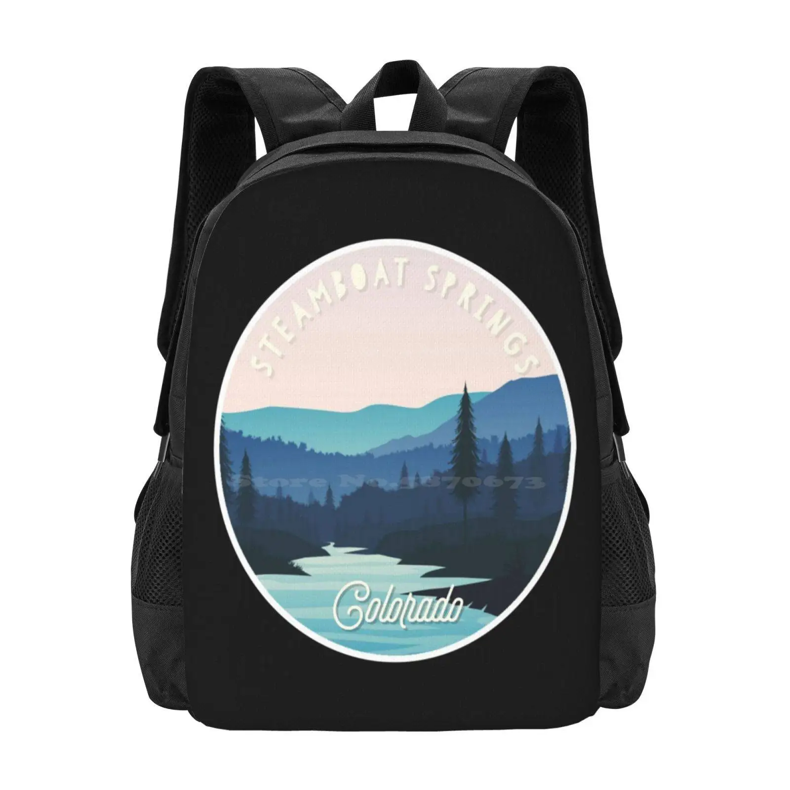 

Steamboat Springs , Colorado Backpack For Student School Laptop Travel Bag Steamboat Springs Colorado Routt