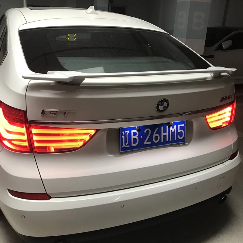 For BMW 5 series gt f07 Spoiler ABS Material Car Rear Wing Primer Color Rear Spoiler For BMW GT style 530d 535d 535i 550i Spoile