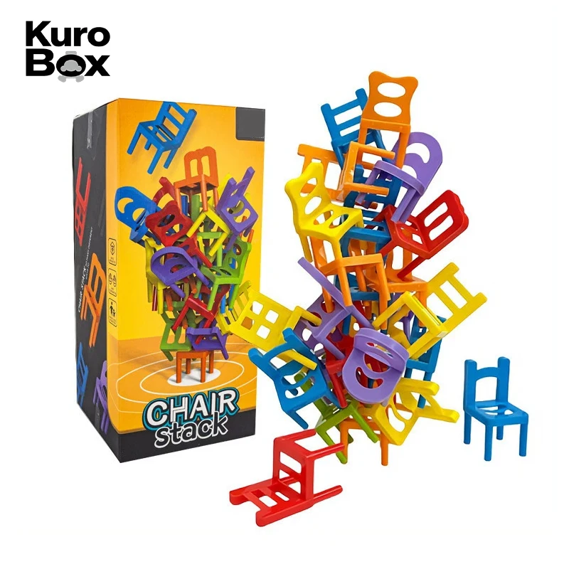 

6 см большой штабелируемый стул, игровая игрушка, обучающий баланс, строительные блоки, семейная интерактивная настольная игра для родителей и детей