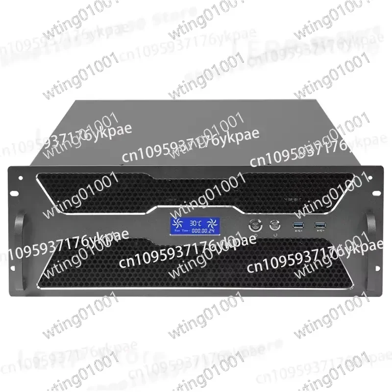 for 4U Server Case 660mm Depth with LCD Temp Display USB3.0 VGA E-ATX Dual Channel Industrial PC Rack Mount Chassis