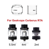 Hong Replacement Glass Tank Tube For Geekvape Cerberus Tank Atomizer 5.5ml/4ml Glass For Aegis Mini/Solo 80W Kit Accessories