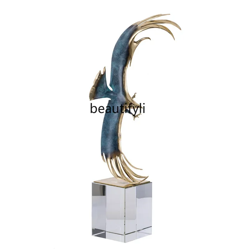 

Grand exhibition eagle ornament decoration living room office desktop crafts
