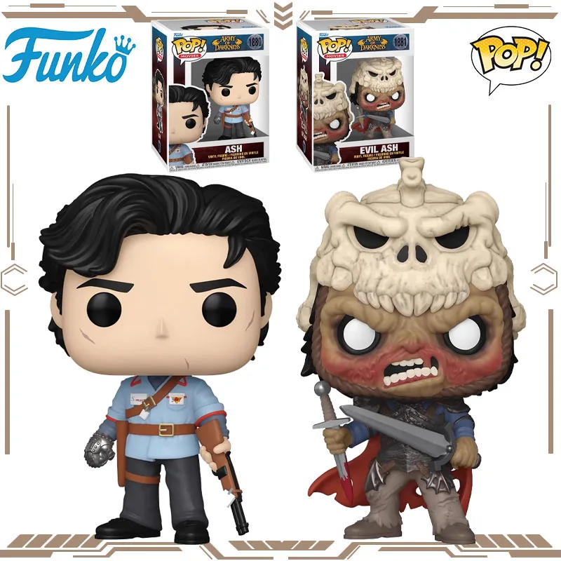 

Funko POP оригинальная фигурка армии тьмы Ash Evil Ash, игрушки для мальчиков и девочек, подарок, коллекционная модель, украшения