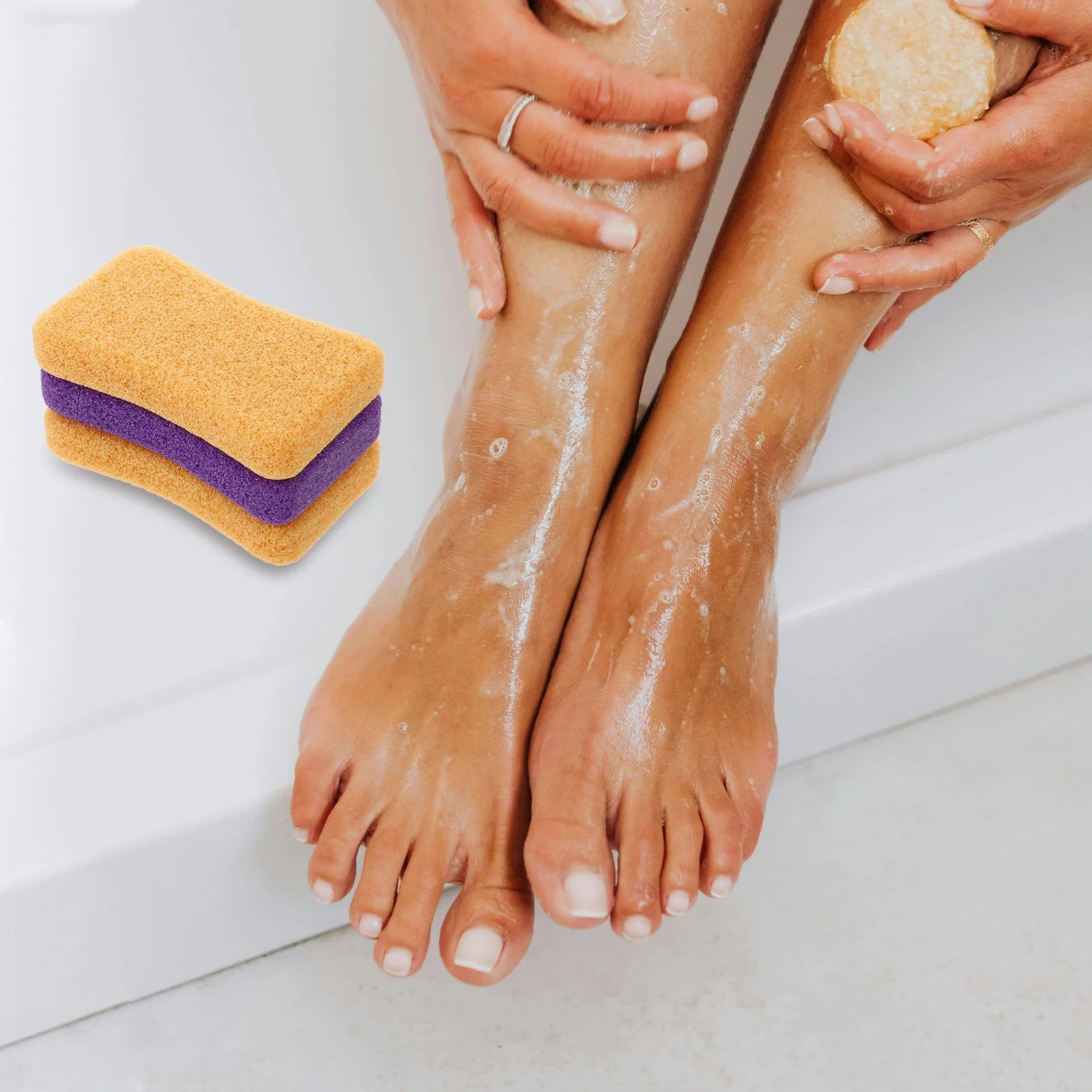 

3Pcs Callus Removers Natural Pumice Stone Foot Care Pedicure Rubbing Stone Dead Skin Removers Exfoliating Tool Grinding Foot