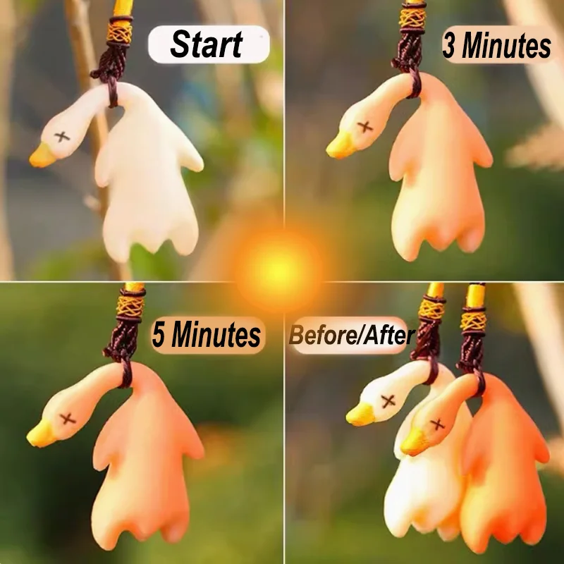 

UV Roasted Duckornament Car Accessories, Car Swing Duck Rearview Mirror Pendant, Car Interior Decoration, Small Roasted Duck 1pc