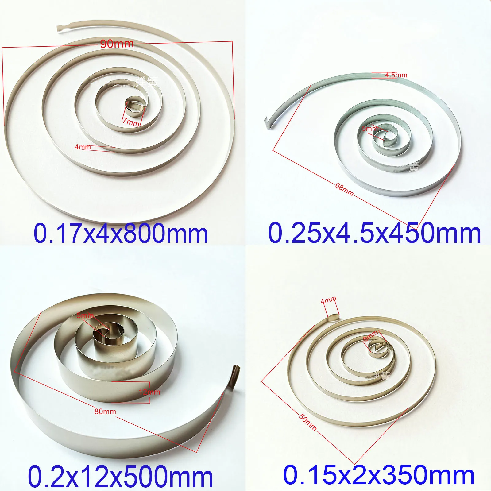 Stainless Steel Spiral Spring Flat Wire Coil Spring Constant Force Springs