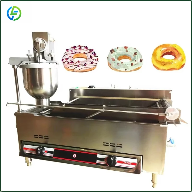Automatic Doughnut Donut Making Forming Machine Mini Gas Electric Mini Donuts Making Machine Production Line FL Customized