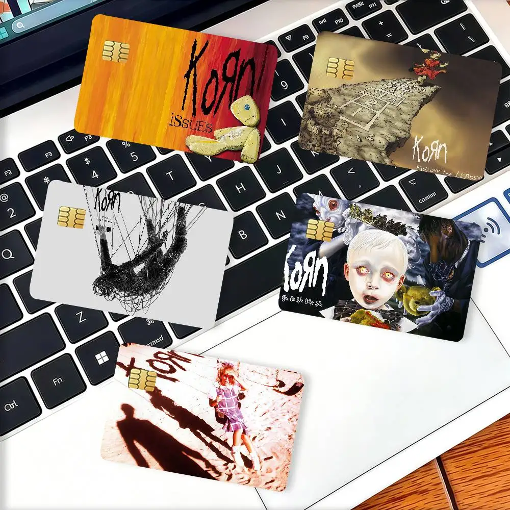 Rock band K-Korn Credit Card Decorative Card Stickers Suitable For Bank Cards Metro Transit Anti-scratch Gift 4PCS