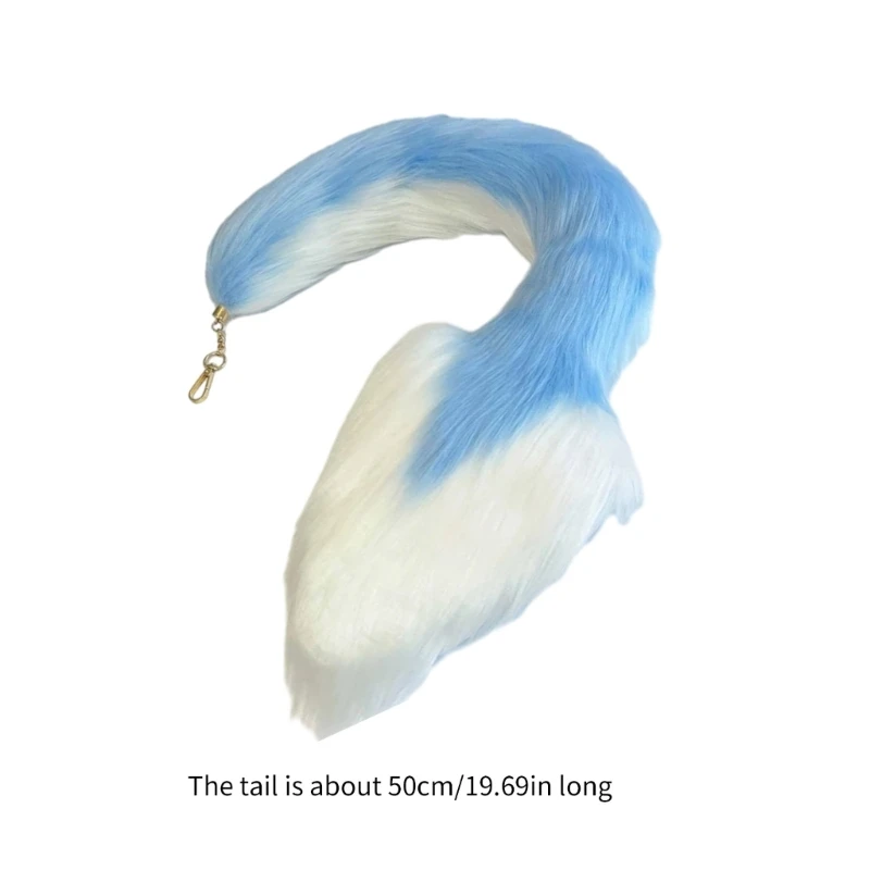 Foxes Tail Keychain Furry Animal Tail Bag Keychain Handbag Hook Pendant Charm