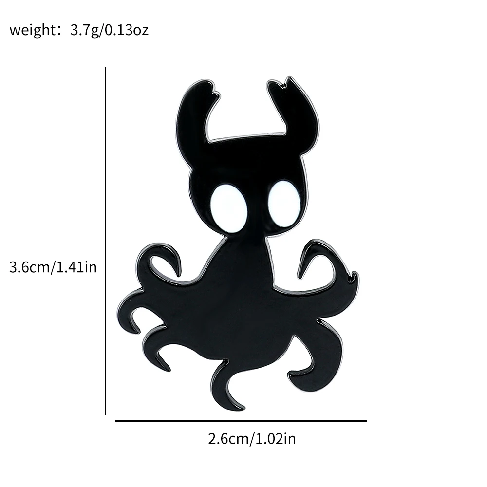 Classic Hollow Knight Enamel Lapel Pin Series Hat Backpack Clothing Decoration Cartoon Metal Emblem Brooch Fun Gift for Children