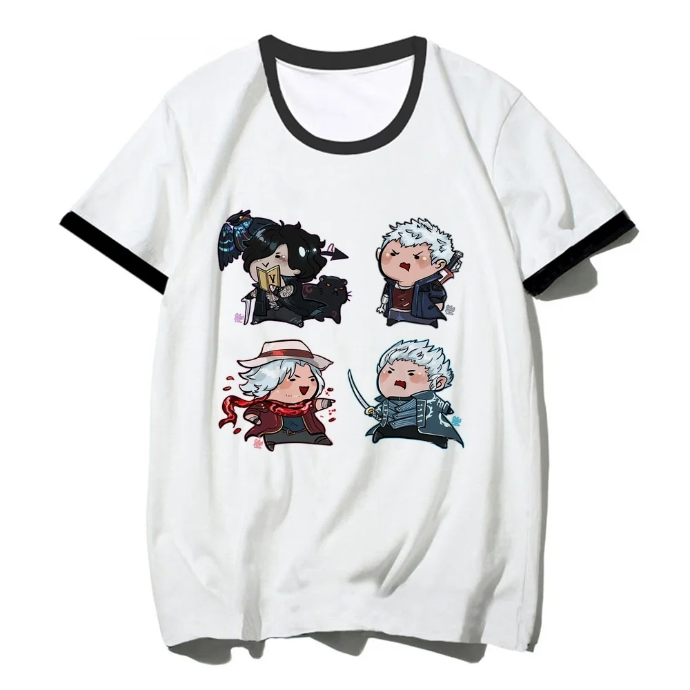 Devil May Cry tshirt shoujo gothic jojifuku baddie scene  goth tshirt Psychedelic goth vintage japanese Retro