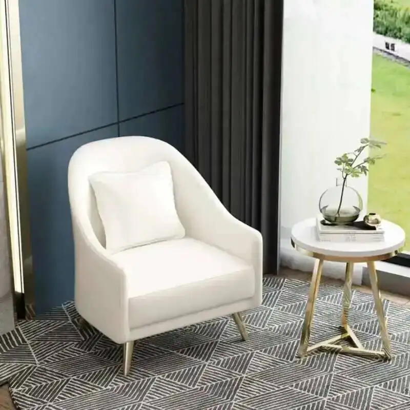 كرسي تجميل للمعيشة، تصميم غرفة الصالون، كرسي مكتب مريح لغرفة المعيشة الاسكندنافية، أثاث منزلي كسول عصري #5