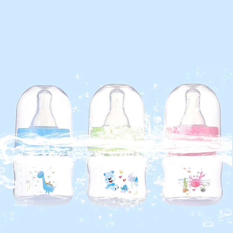 Newborn Bottle Baby PP-Nursing Bottle Liquid Juice Feeding Bottle Infant Mini Size Wide Neck Formula Bottle