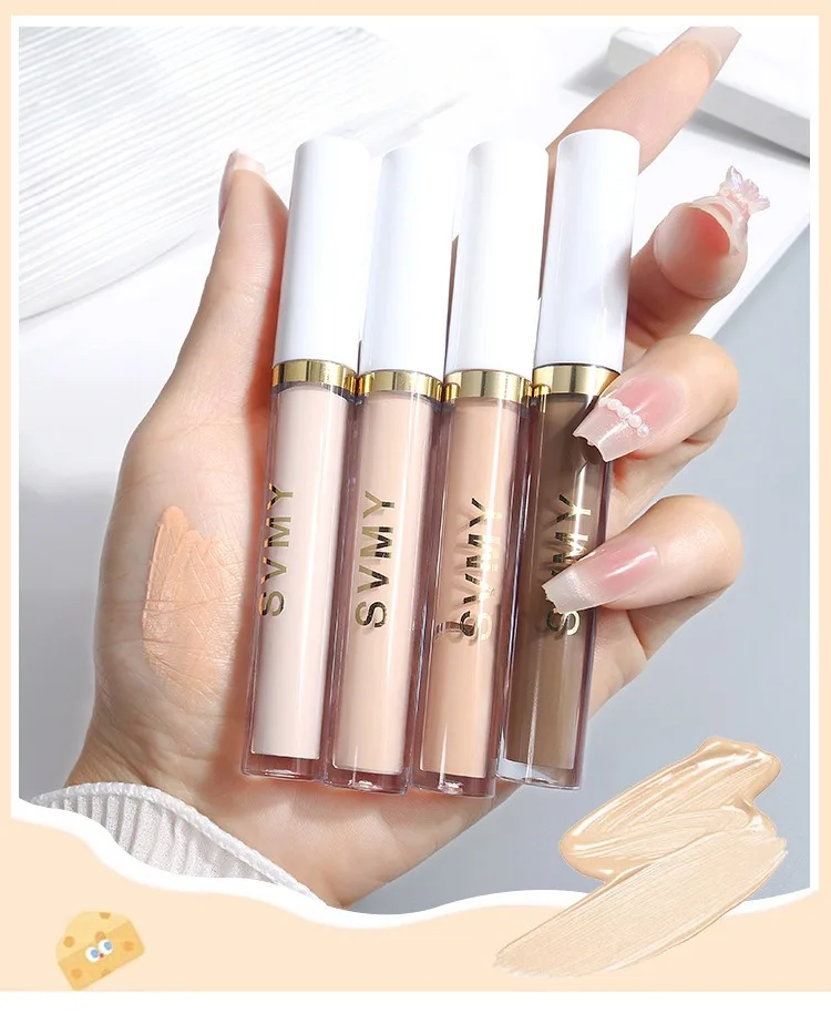 Feuchtigkeitsspendende Aufhellende Concealer-Creme Volle Deckkraft Foundation Abdeckung Akne Augenringe Ölkontrolle Flüssiger Gesichtskontur-Stift – Detail 7